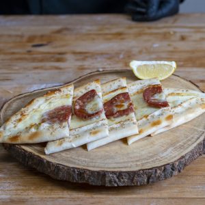 Cheese Pide with Pepperoni